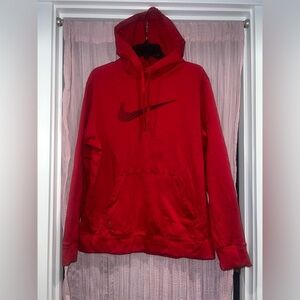 Nike Red Sweatshirt Athletic Pullover Hoodie